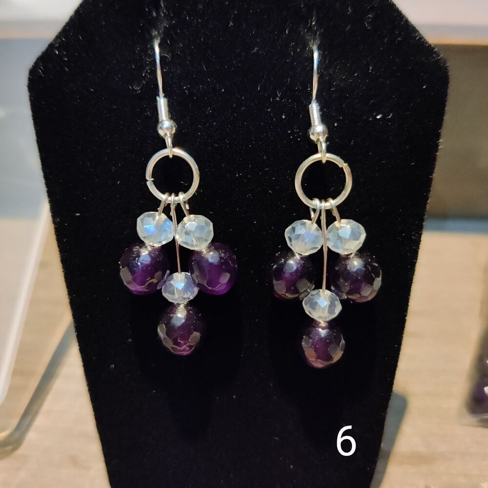 Sterling Silver Genuine Jade Earrings